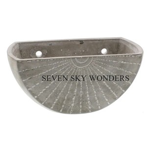 Maceta de metal de hierro para colgar en la pared de forma semiredonda, exportador al por mayor, nuevo diseño, maceta de metal de pared hecha a mano, suministros de fabricante - Product Image 4