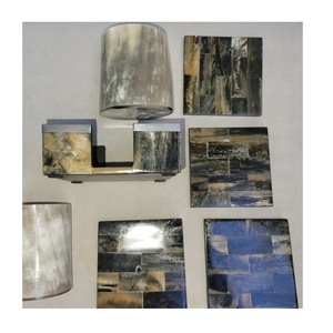 Nice Quality Horn coaster for Home Restaurant Coasters Set of 4 with Natural Horn Colour and at Best <b>Polished</b> Modern Design - Product Image 2