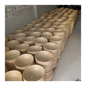 Bol en bambou fait à la main Vietnam bol en bambou naturel de qualité supérieure écologique exportation en gros - Product Image 3