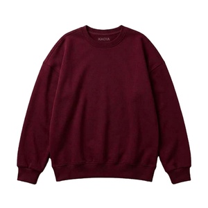 เสื้อสเวตเชิ้ตผ้าฟลีซหนาน้ำหนักมาก ขนาดใหญ่พิเศษ แบบคัสตอม OEM  เสื้อพูลโอเวอร์ขายส่ง แบบเรียบ ไม่มีลาย ผ้าฝ้าย 100% คุณภาพพรีเมียม คอกลม - Product Image 2
