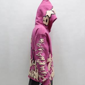 เสื้อฮู้ดดี้แบบสวมหัวสำหรับฤดูหนาว คุณภาพสูงจากโรงงานผู้ผลิต (OEM) สำหรับทุกเพศ  งานพิมพ์ลายนูนโฟม 3 มิติ  ทรงปกติ  ผ้าฝ้าย 100% สำหรับผู้ชาย  ปักลาย - Product Image 2