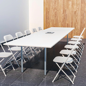 Modern White Resin <b>Folding</b> <b>Chair</b> Durable Stainless Steel for Outdoor Events School Park Camping Picnics <b>Kitchen</b> Garden Use Hotel - Product Image 6