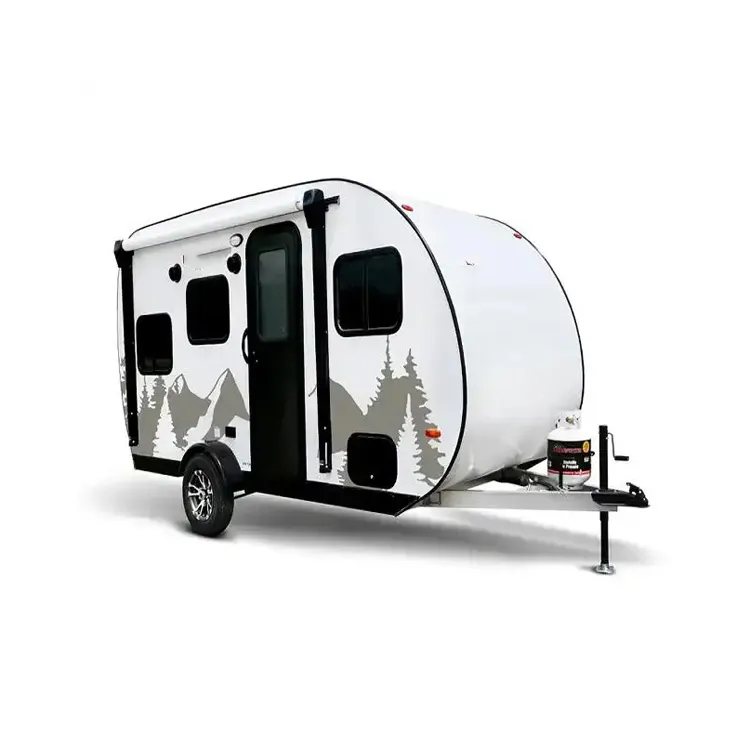 Exportbereiter voll ausgestatteter mobiler Wohnanhänger RV Camping kleiner RV Mini-Wohnwagen erschwinglicher Tropfen-Anhänger