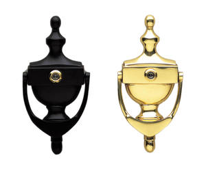 Heurtoir de porte avant en métal au design élégant, revêtement brun - Product Image 5