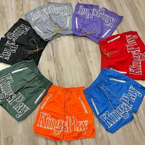 กางเกงขาสั้นเล่นกีฬาของผู้ชายกางเกงขาสั้นสำหรับออกกำลังกายผ้าโพลีเอสเตอร์ออกแบบได้ตามต้องการสำหรับผลิตในปากีสถาน - Product Image 1