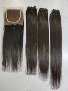 Vrigin-extensiones de cabello humano para mujer, mechones de cutícula de cabello humano, 613 vietnamita, hueso sin procesar, encaje negro de visón liso, vendedor FH - Product Image 2