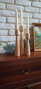 Portavelas Creativo de Madera Rústica, Diseños Personalizados Hechos a Mano para Decoración del Hogar o Espacios Exteriores - Product Image 4