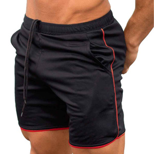 Pantalones cortos deportivos de entrenamiento de gimnasio para hombre, secado rápido, cintura alta, sublimación personalizada, diseño liso de verano, Material de poliéster y LICRA - Product Image 3
