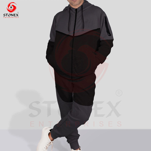 Customized Men's Sportswear Hoodie Set Autumn Heavyweight with Printed Logo Unisex Jogging Sportswear Customized Color - Product Image 2