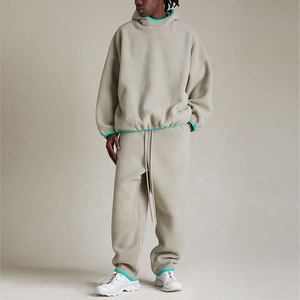 Custom <b>Tech</b> Fleece Tracksuit for Men Fleece Crew Neck Sweatshirt and Sweatpants Set - Product Image 1