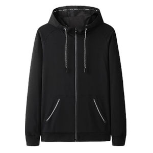 Sudadera con capucha de gran tamaño Unisex de Pakistán 100% algodón con cremallera completa con patrón sólido nuevo estilo de talla grande grueso para otoño - Product Image 3