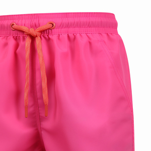 Pantalones cortos de gimnasio para hombre de verano 2025, cierre de cintura elástica, patrón sólido, bañadores de Surf, ropa de playa, bolsillos con cordón teñido liso - Product Image 3