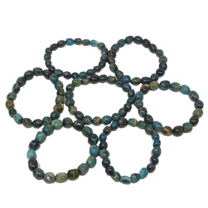 Pulsera de alta calidad, pulsera de cristal caído de apatita azul indio, joyería de piedras preciosas naturales, regalo para hombres y mujeres, meditación energética - Product Image 4
