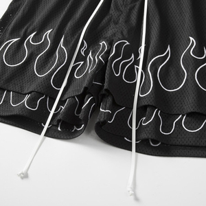 Venta caliente Nuevo diseño de moda Baloncesto Hombres Street Short Power Workout Fitness Sublimación Impresión Logo Pantalones cortos de malla personalizados - Product Image 6