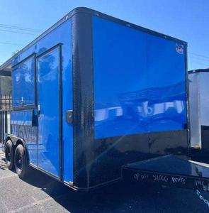 top notch 8.5×16 Tandem Axle BBQ Trailer Food Vending Mobile Catering <b>Kitchen</b> Stock <b>Unit</b> - Product Image 2