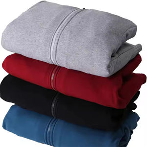 Sweats à capuche zippés décontractés pour hommes, de haute qualité, respirants, 100% coton biologique, manches longues, pour l'hiver - Product Image 4