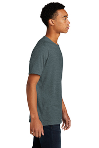 Next Level Mens CVC Jersey Short <b>Sleeve</b> Crewneck T Shirt Heather Heavy Grey T Shirts - Product Image 3