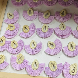 ต่างหูแบบเกี่ยวหูทำด้วยมือทำจากหวายริมทะเลสำหรับผู้หญิงยอดนิยมสำหรับวันหยุดพักผ่อนในฤดูร้อน - Product Image 6