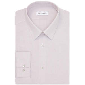 Camicia Oxford da uomo Calvin Klein Infinite Color tinta unita rosa - Taglia 17-17 12 32-33 - Product Image 1