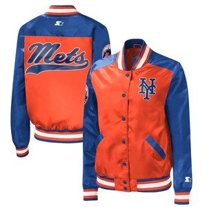 Fashion-Forward Satin Varsity Jacket Equipo personalizado y bordado de marca Envío global rápido - Product Image 1