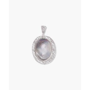 Pendentif ovale Cameo - Plaqué rhodium - Product Image 5