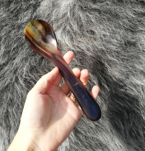 Cuchara de cuerno de búfalo de diseño hermoso recién llegado para uso en restaurante Precio de venta a granel desde India - Product Image 5