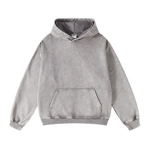 Sudaderas Extra Grandes con Lavado Ácido, Invierno, Lisas, Teñidas, Bordadas, de Forro Polar, 100% Algodón, Logotipo Personalizado, Fabricante de Alta Gama, Alta Calidad - Product Image 4