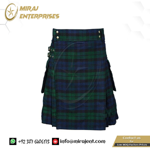 Heritage 6 Yard Pantalon Avec Poches Hommes Coton Highlander Scottish Outfit Traditionnel Tartan Kilt Jupe - Product Image 5