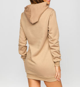 Sudaderas con capucha recortadas de peso pesado de alta calidad para mujer, Sudadera con capucha de gran tamaño con hombros caídos, cómoda, de color sólido, para mujer - Product Image 5