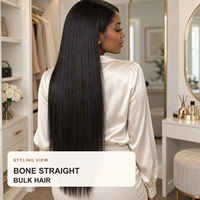 Cheveux synthétiques lisses pour tresses 150g, extensions en vrac 20-30 pouces, double trame machine, vente en gros
