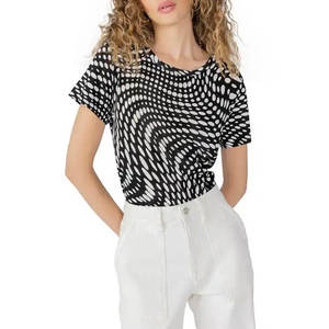 Camisetas Casuales de Verano para Mujer, Tallas Grandes, Tejido Ecológico, Sublimadas, en Oferta - Product Image 1