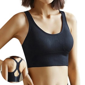 Nueva venta al por mayor Spandex Nylon Yoga Bra Custom Trending Sujetador deportivo de las mujeres Casual cómodo transpirable sujetador de las mujeres - Product Image 3