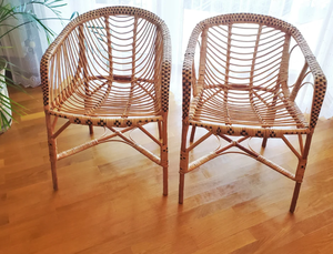 Silla de mimbre Vintage para adultos - Product Image 5