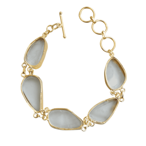 Aqua đồ trang sức thời trang handmade bán quý đá liên kết Chuỗi Vòng Đeo Tay resizable thiết kế - Product Image 2