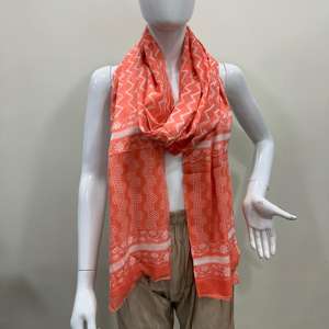 Dupatta en coton Mulmul imprimé pour adultes, taille unique, couvre-vêtement, nouvelle mode traditionnelle, dupatta en coton imprimé pour filles, dupatta fait main - Product Image 2