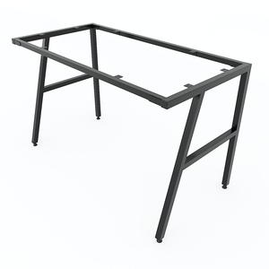 Minimalist 120x60x75cm <b>Computer</b> <b>Desk</b> with Trapez 2 Iron Legs & Built-in Bookshelf Assembled Required SPD68145 - Product Image 6