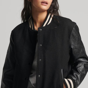 Timeless Design Modern Comfort Women Varsity <b>Jacket</b> Stylish Outerwear Perfect for Layering Cotton <b>Lining</b> Eco-Friendly Windproof - Product Image 3