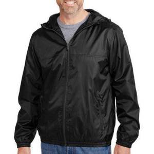 Design personnalisé vestes coupe-vent pour hommes 100% polyester avec doublure noir service OEM disponible - Product Image 2