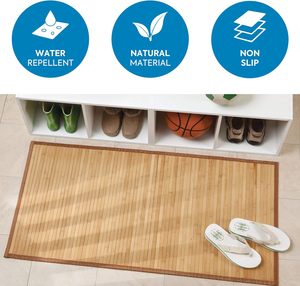 Tappetino da <span class=keywords><strong>bagno</strong></span> in legno di bambù per doccia di lusso antiscivolo <span class=keywords><strong>bagno</strong></span> <span class=keywords><strong>tappeto</strong></span> <span class=keywords><strong>impermeabile</strong></span> per interni - Product Image 4