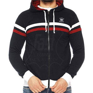 Sweat à capuche zippé pour homme de haute qualité avec poches, impression personnalisée, sweat à capuche zippé pour homme, utilisation en extérieur, polaire épais et chaud - Product Image 1