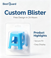 Emballage en blister en plastique recyclable personnalisé, plateau en blister transparent pour jouets, pour étui haut de gamme