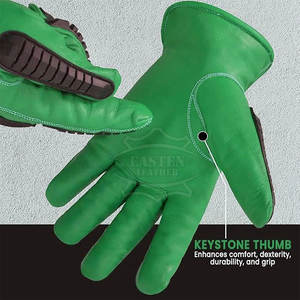 Guantes de Cuero Resistentes a Impactos de Alta Calidad, Personalizados, Duraderos, Servicio OEM, Empaque Personalizado, Diseño Único, Guantes de Seguridad - Product Image 5