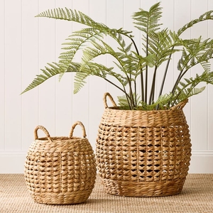 Vietnam-made Modern Rectangle Wicker Storage <b>Hamper</b> Pots Planter Eco-Friendly Durable Multifunction Rattan Straw <b>Baskets</b> <b>Liners</b> - Product Image 4