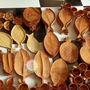 Plateau en bois artisanal, plateau de service en bois naturel fait à la main, décoration d'intérieur - Caryln - Product Image 2