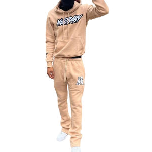 ชุดสเวตเตอร์มีฮู้ดผ้าฟลีซสำหรับชายและหญิงชุดสเวตเตอร์ผ้าคอตตอน100% 300gsm คุณภาพสูงไซส์พิเศษ - Product Image 6