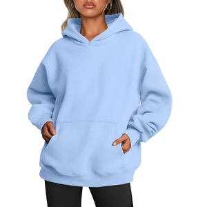 Sudadera con capucha de gran tamaño para mujer, ropa informal de manga larga con logotipo personalizado, Sudadera con capucha de gran tamaño para mujer con logotipo personalizado de alta calidad - Product Image 1