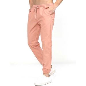 Pantalons de jogging pour hommes, en toile, 100% coton, de haute qualité, décontractés, vente en gros, logo personnalisé, nouvelle arrivée - Product Image 1