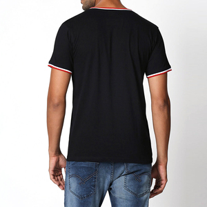 เสื้อยืดพิมพ์ลายโลโก้แบบออกแบบได้ตามต้องการน้ำหนักมากสำหรับผู้ชายเสื้อผ้าแนวสตรีทผ้าคอตตอนสีพื้น - Product Image 3