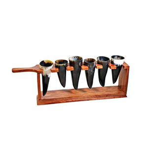 Ensemble de corne à boire Viking faite à la main de meilleure qualité Style animal naturel poli écologique pour la bière de décoration de maison de qualité supérieure - Product Image 6