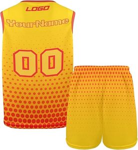 Uniforme de basket-ball léger 100% polyester pour adultes, style unique, couleur unie, haute qualité, taille plus, ensemble respirant - Product Image 6